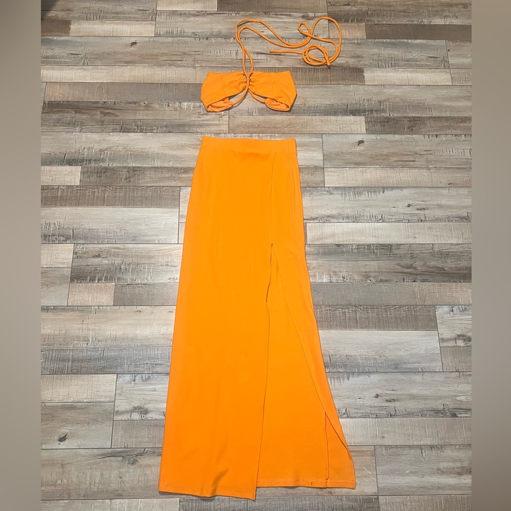 Tiger Mist Orange Kelli Two Piece Set